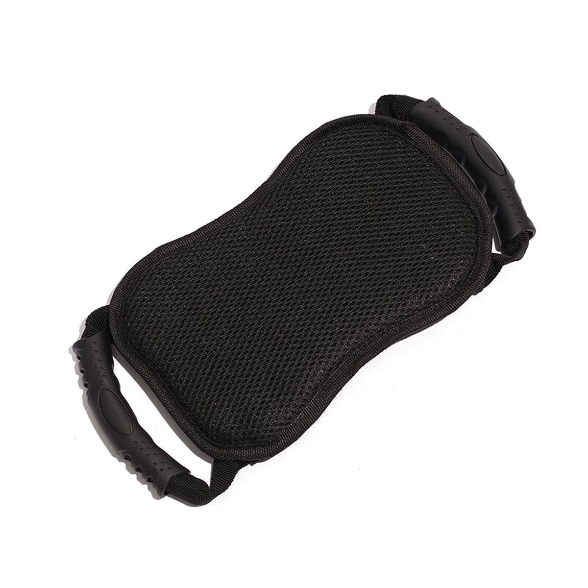 Mesh-lined back of the passenger belt
