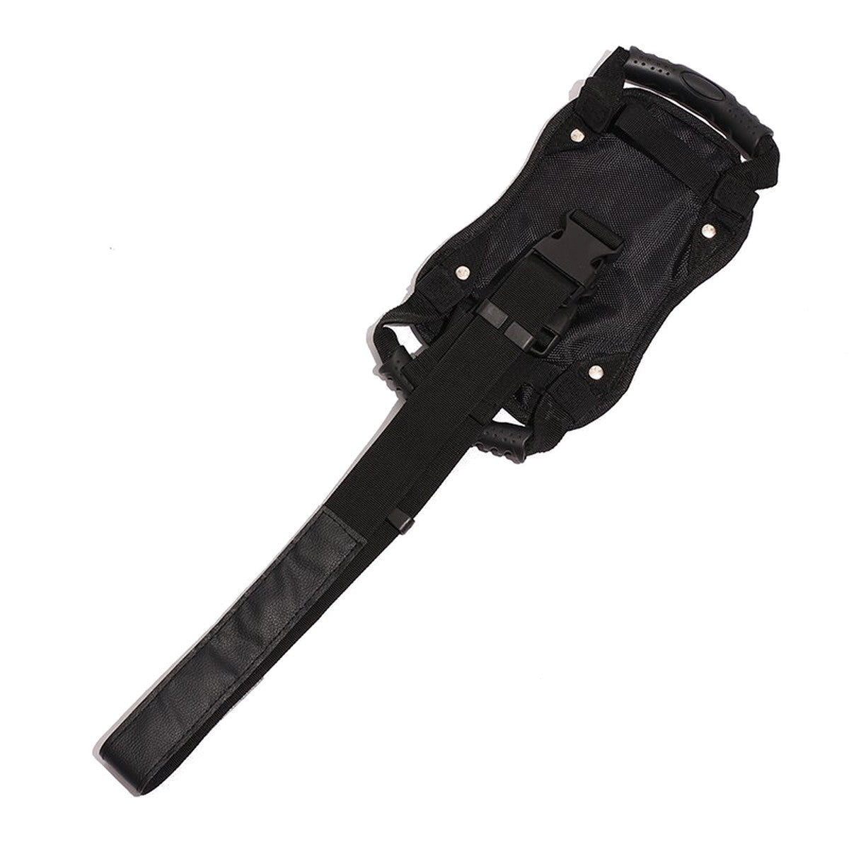 Side view of the passenger belt with buckle and strap